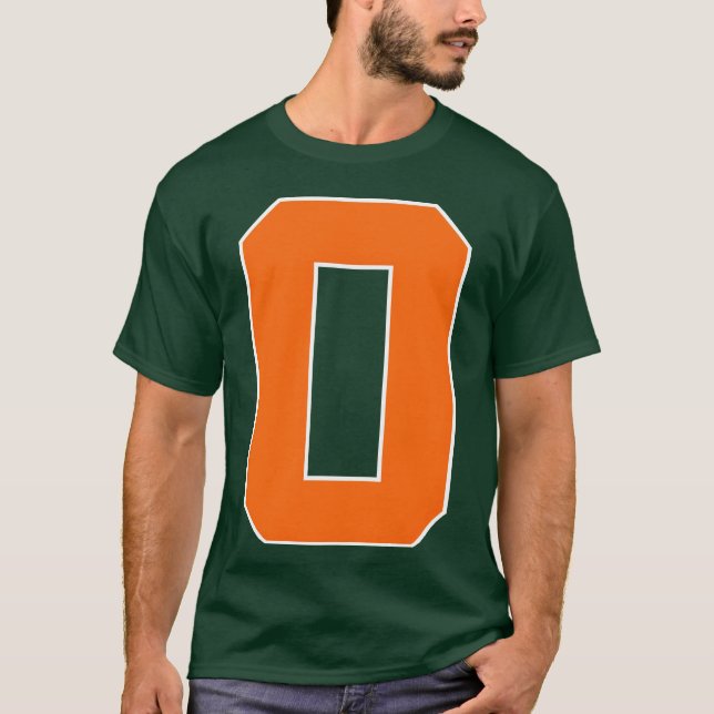 Number 0 Sports Orange friend T-Shirt (Front)