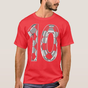 Number 10 Jersey 10 Mom Player Fan 1 T-Shirt