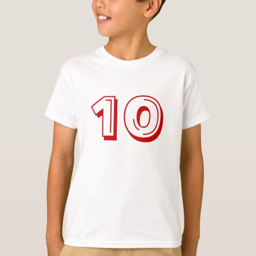 Number 10 shirt