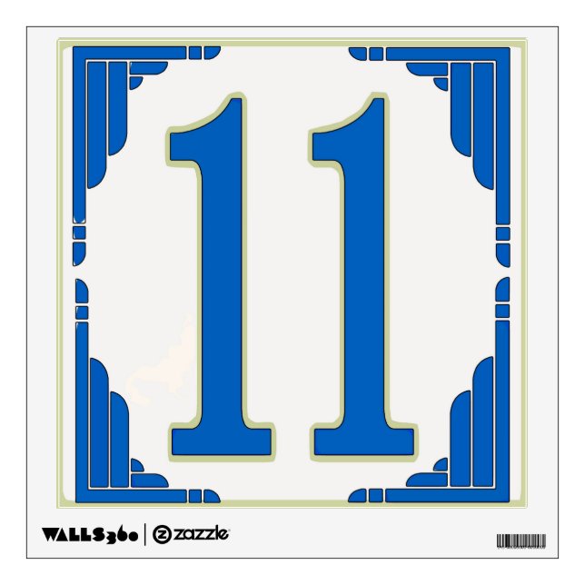 Number 11 for House Wall Decal (Front)