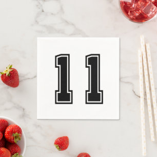 Number 11 napkins
