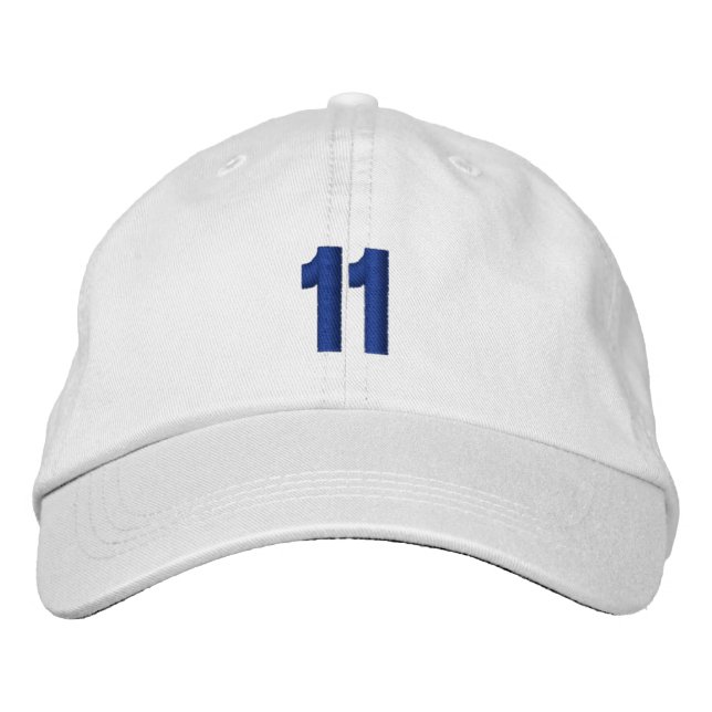 Number 11 Personalized Adjustable Hat (Front)
