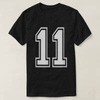 Number 11 Varsity Sports Team Jersey 11th Birthday