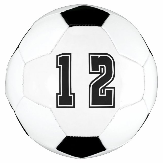 Number 12 soccer ball (Front)