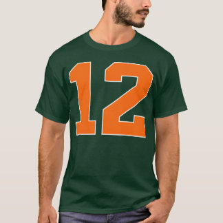 Number 12 Sports Orange funny T-Shirt