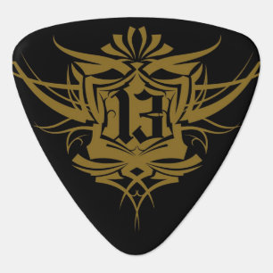 Number 13 Tattoo Guitar Pick
