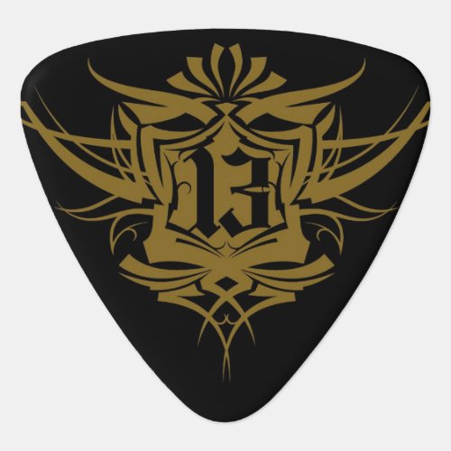 Number 13 Tattoo Guitar Pick