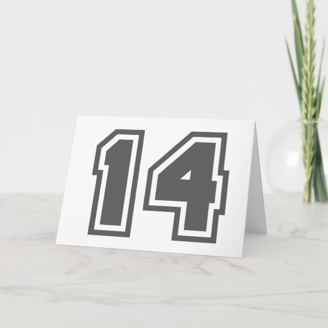 Number 14 card (Front)
