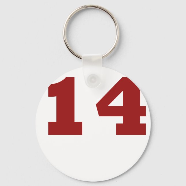 Number 14 keychain (Front)