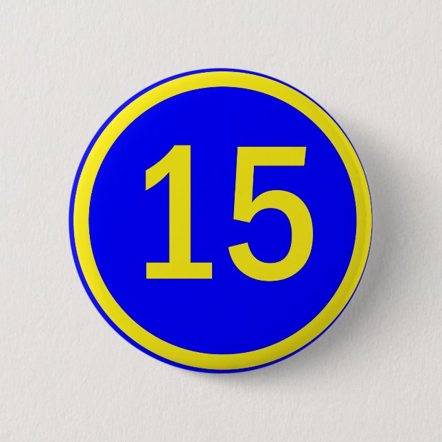 number 15 in a circle button (Front)