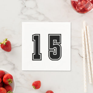 Number 15 napkins