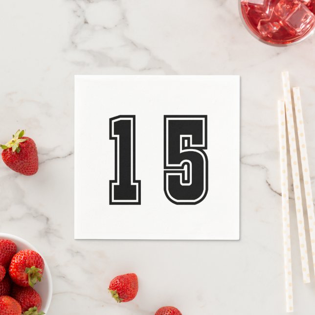 Number 15 napkins (Insitu)