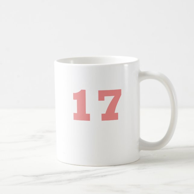Number 17! coffee mug (Right)