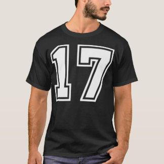 Number #17 Sports Jersey Lucky Favorite Number Pre T-Shirt