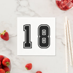 Number 18 napkins