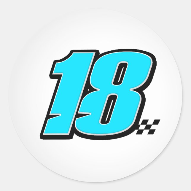 Number 18 - Sticker (Front)