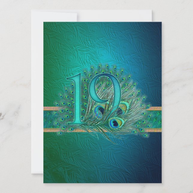 Number 19 / age / years / 19th birthday template (Front)