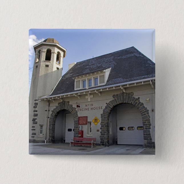 Number 19 Engine House in Washington, D.C. Pinback Button (Front)