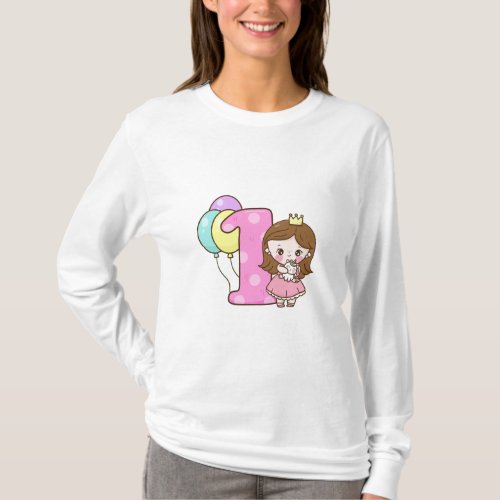 Number 1 and unicorn princess T_Shirt
