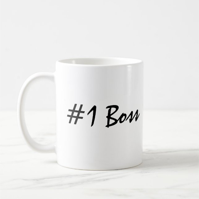Number 1 Boss  Coffee Mug (Left)