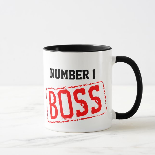 Number 1 Boss Coffee Mug | Motivational (Right)