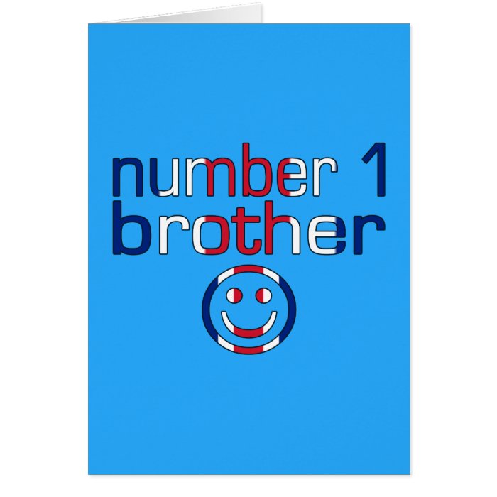 Number 1 Brother ( Brother's Birthday ) Greeting Cards