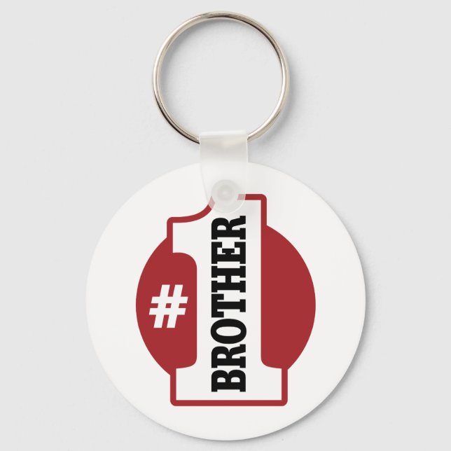 Number 1 Brother Keychain (Front)