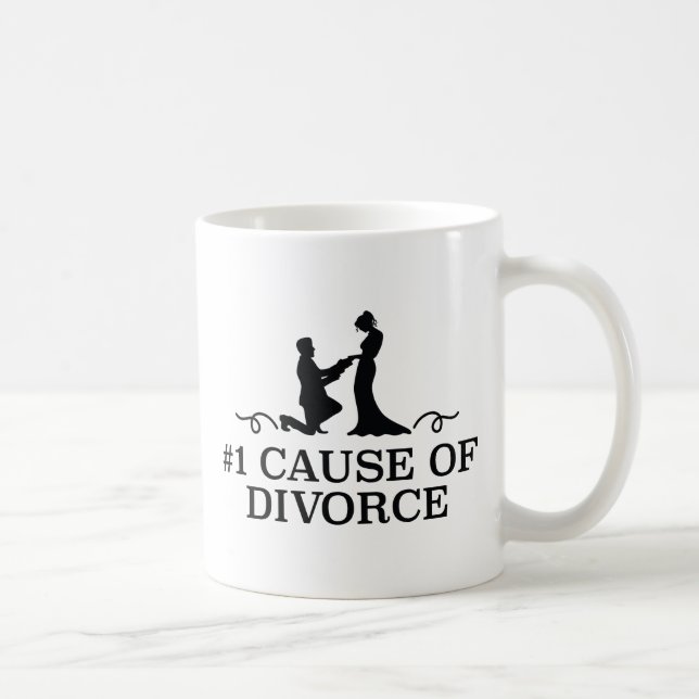 Number 1 Cause Of Divorce Coffee Mug (Right)