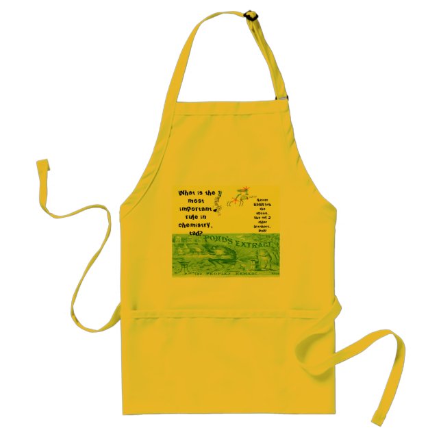 "Number 1 Chemistry Rule!" Adult Apron (Front)