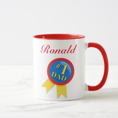 Number 1 Dad Award Mug