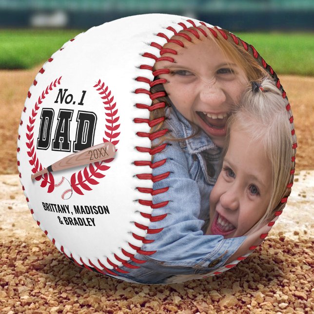 Number 1 Dad Birthday/Father's Day Baseball (Creator Uploaded)