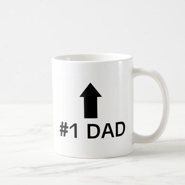 Number 1 Dad Coffee Mug (Right)
