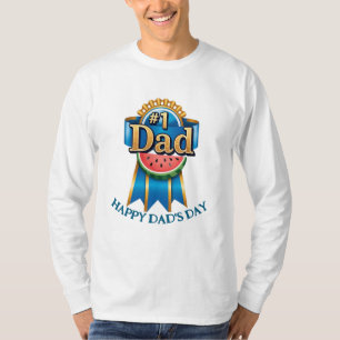 Number 1 Dad - Dad's Day Custom T-shirt Gift