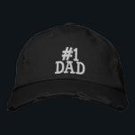 Number 1 Dad Embroidered Baseball Cap<br><div class="desc">Number 1 Dad Embroidered Cap</div>
