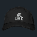 Number 1 Dad Embroidered Baseball Cap<br><div class="desc">Number 1 Dad Embroidered Cap</div>