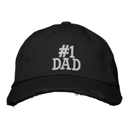 Number 1 Dad Embroidered Baseball Cap