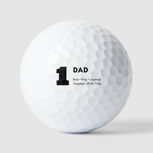 Number 1 Dad Golf Balls