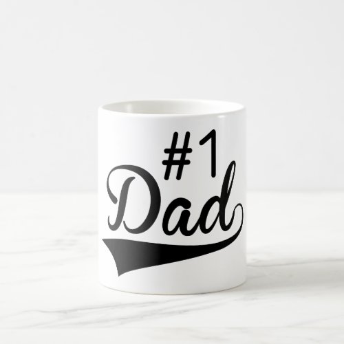 Number 1 Dad Happy Fathers Day Mug Gift