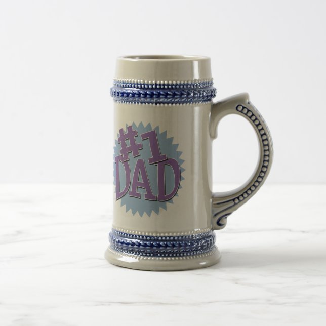 Number 1 Dad Ringer Beer Stein (Right)