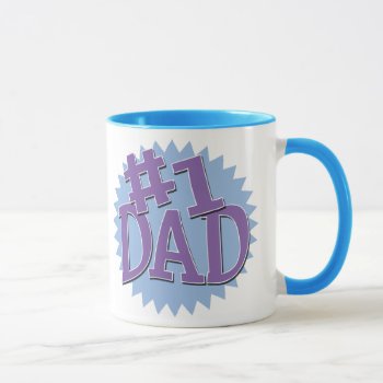 Number 1 Dad Ringer Mug by koncepts at Zazzle