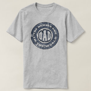 Number 1 Dad T-Shirt Distressed
