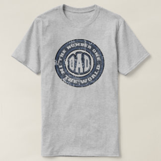Number 1 Dad T-Shirt Distressed