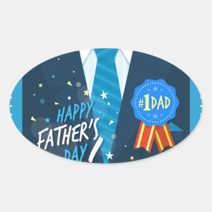 number 1 dad stickers zazzle