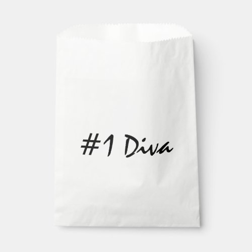 Number 1 Diva   Favor Bag