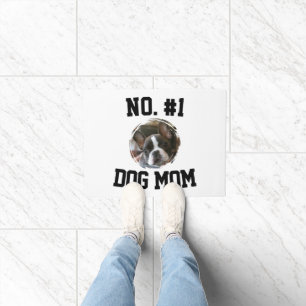 Number 1 dog Mom Mum Mother's Day Pet Lovers Doormat