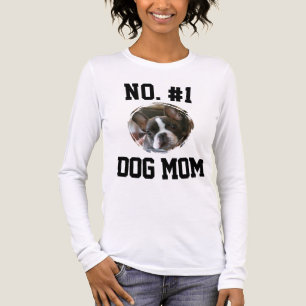 Number 1 dog Mom Mum Mother's Day Pet Lovers Tri-Blend Shirt