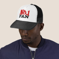 Number 1 Fan trucker hat for men.
