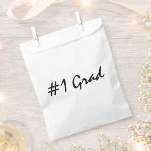 Number 1 Grad Personalize Favor Bag
