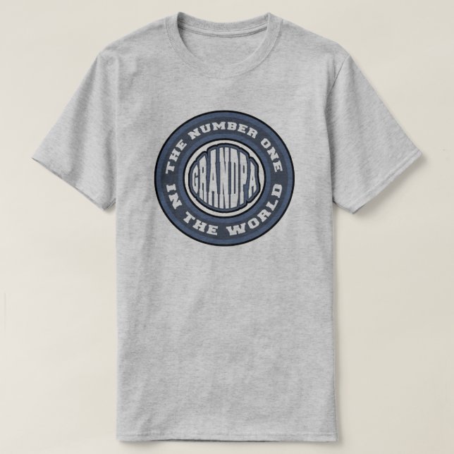 Number 1 Grandpa T-Shirt (Design Front)