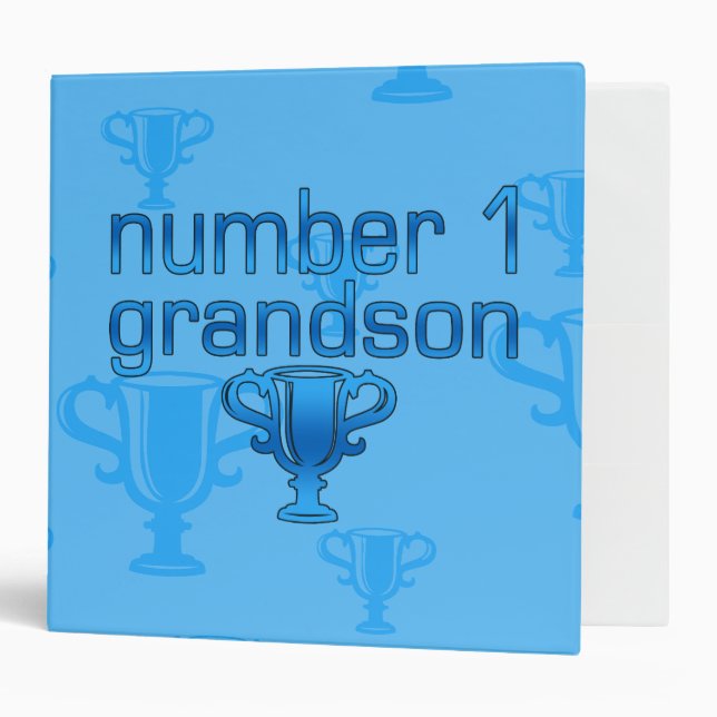 Number 1 Grandson 3 Ring Binder (Front/Inside)